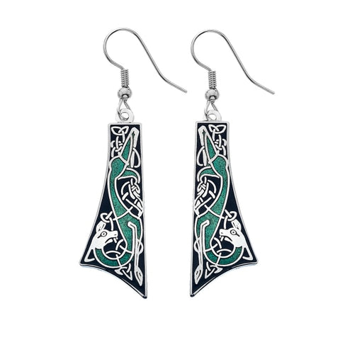 Celtic Dog Earrings