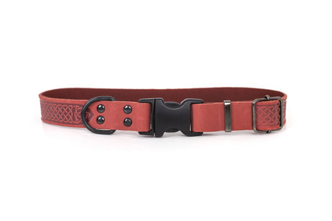 Leather Celtic Dog Collar