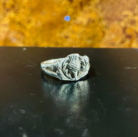 Cruinn Thistle Sterling Silver Ring