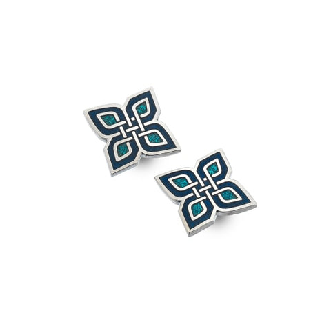 Celtic Quaternary Knot Stud Earrings