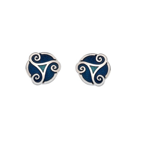 Celtic Triskele Stud Earrings