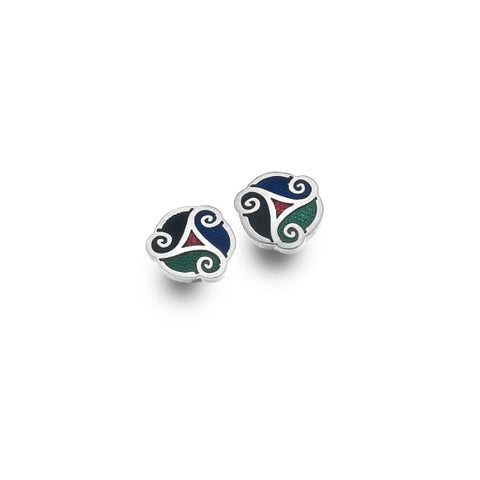 Celtic Triskele Stud Earrings