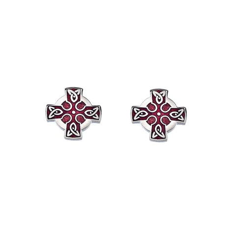 Celtic Cross Stud Earrings