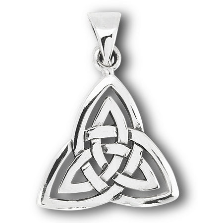 Double Triquetra Sterling Silver Pendant