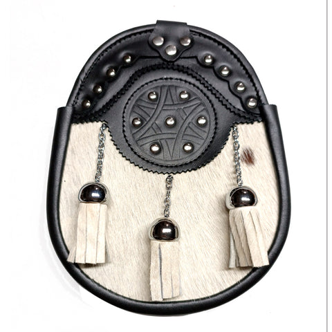 Celtic Glyph Cowhair Semi-Dress Sporran