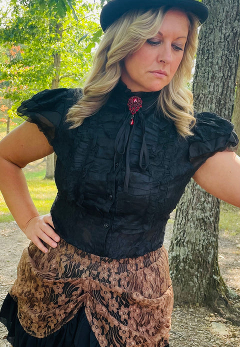 Darcy Short-Sleeve Blouse