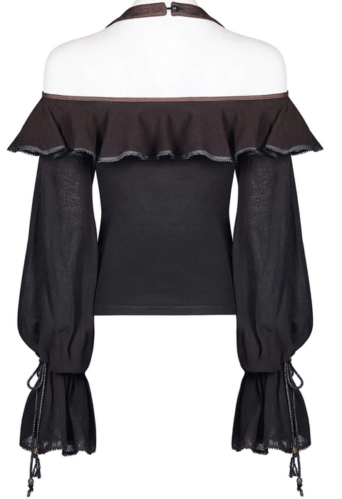 Delilah Off-Shoulder Long-Sleeve Blouse