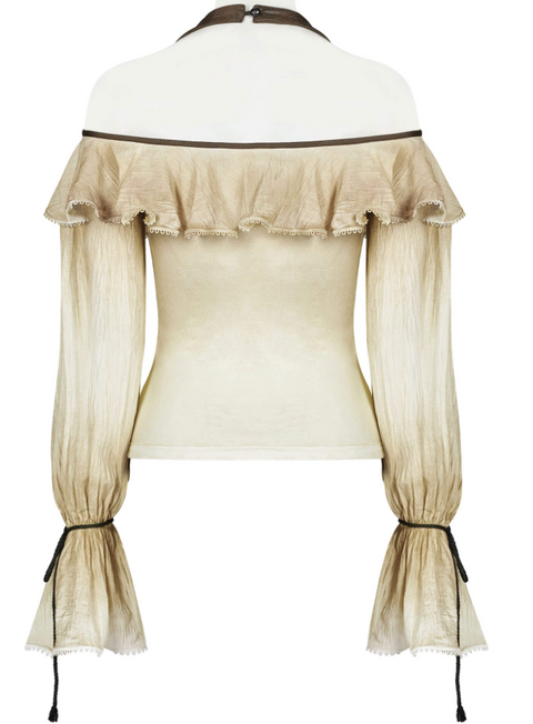 Delilah Off-Shoulder Long-Sleeve Blouse