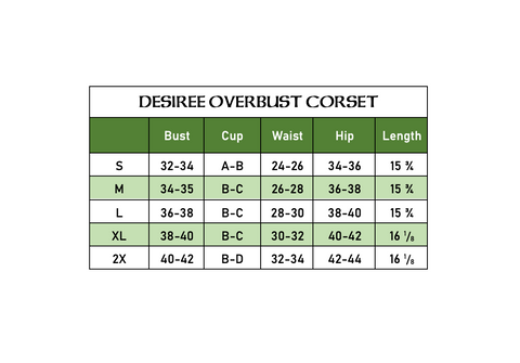 Desiree Overbust Corset