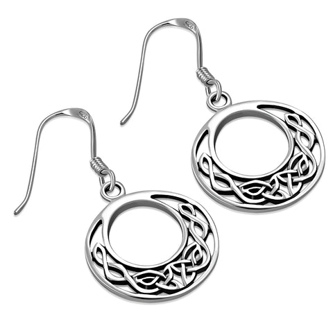 Celtic Loop Sterling Silver Earrings
