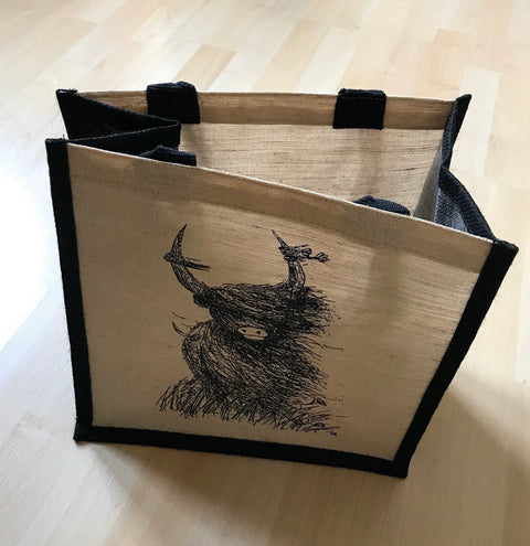 Highland Coo Juco Tote Bag