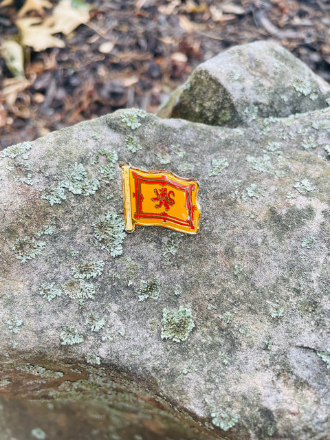 Lion Rampant Flag Pin