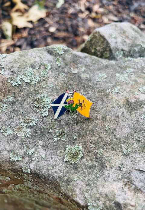 Double Flag Pin
