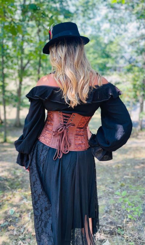 Delilah Off-Shoulder Long-Sleeve Blouse