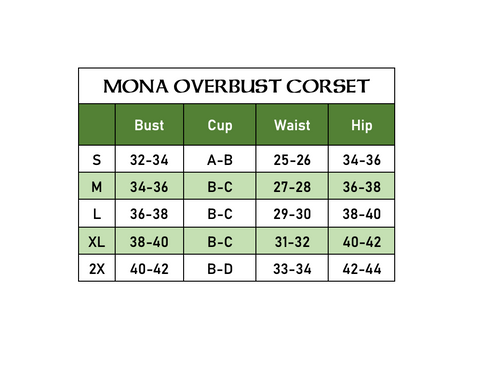 Mona Lace Overbust Corset