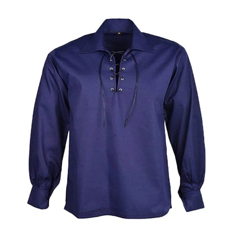 Men's Kilt Shirt with Leather Laces