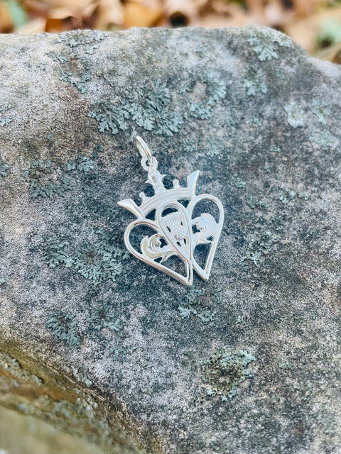 Large Luckenbooth Sterling Silver Pendant