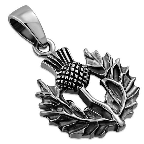 Thistle Sterling Silver Pendant