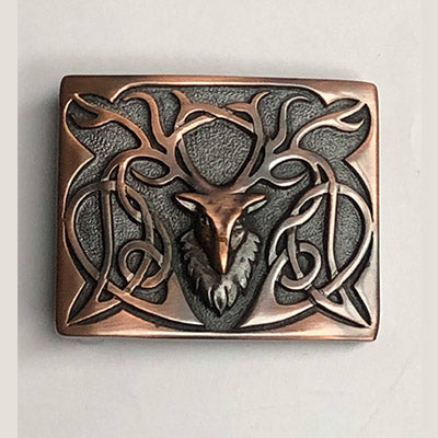 Pewter Stag Kilt Belt Buckle
