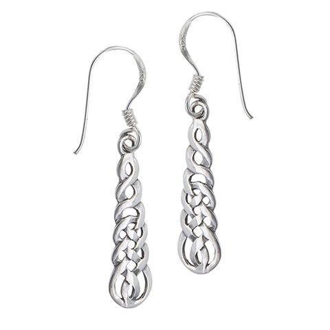 Endless Weave Sterling Silver Earrings