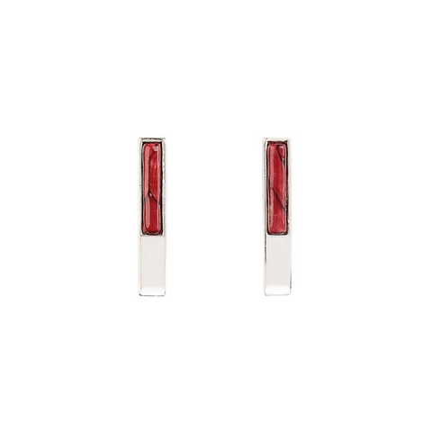 Skye Heather & Sterling Silver Earrings
