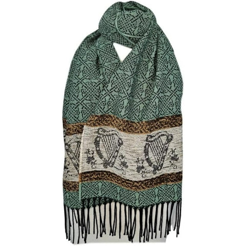 Harp Celtic Scarf by Calzeat of Scotland
