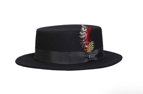 Trident Wool Boater Hat