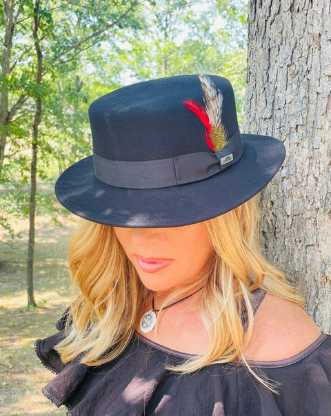 Trident Wool Boater Hat