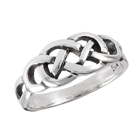 Weave Knot Sterling Silver Ring
