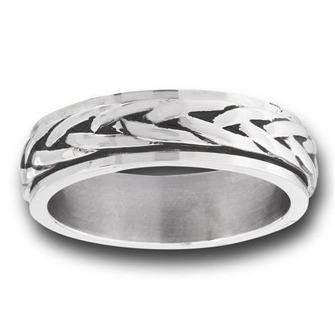 Stainless Steel Celtic Spinner Ring