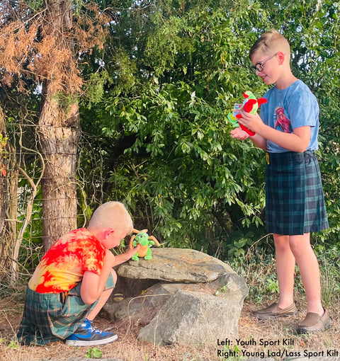 Young Lad/Lass Sport Kilt: Clan Collection