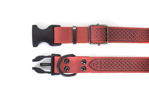 Leather Celtic Dog Collar