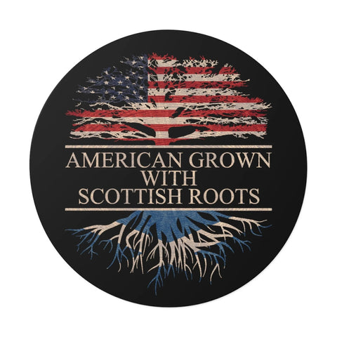 American Grown with Scottish Roots Sticker