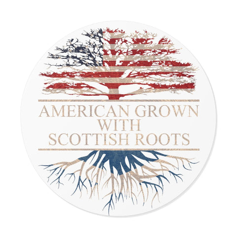 American Grown with Scottish Roots Sticker