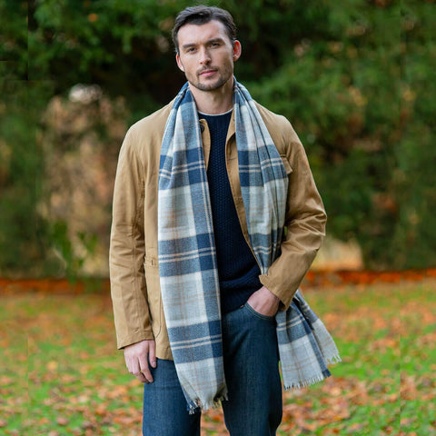 Lochcarron of Scotland Brock Luxury Fine Wool Scarf