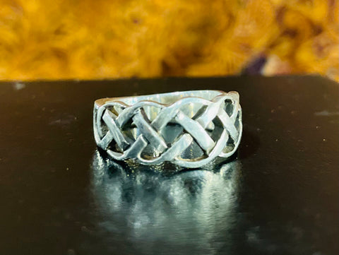 Plait Sterling Silver Ring