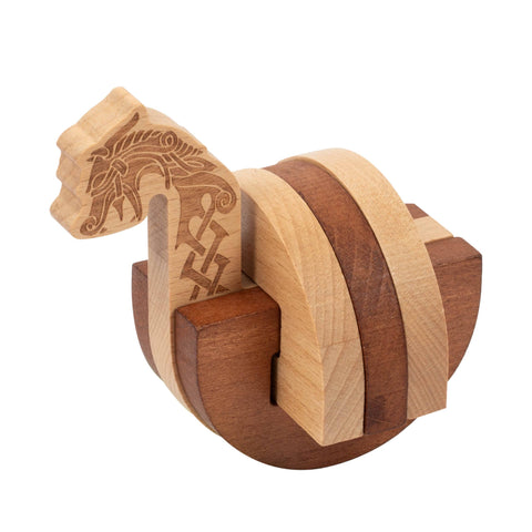 Viking Long Boat Wooden Puzzle