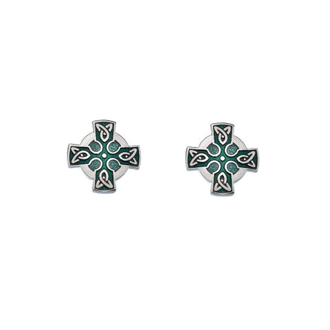 Celtic Cross Stud Earrings