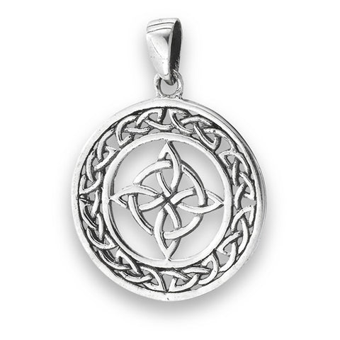 Annulus Four Point Knot Sterling Silver Pendant