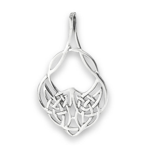 Tribal Knot Slider Sterling Silver Pendant