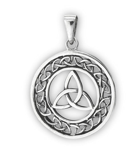 Annulus Trinity Knot Sterling Silver Pendant