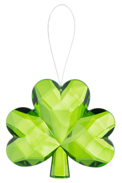 Lucky Shamrock Acrylic Crystal Ornament