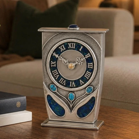 Archibald Knox Pewter Clock