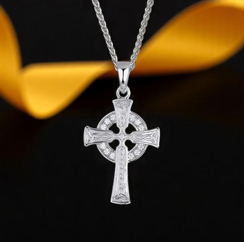 Sterling Silver Celtic Cross Necklace