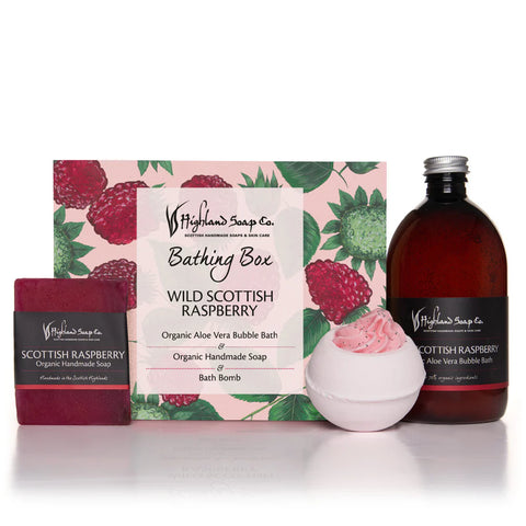 Wild Scottish Raspberry Bathing Box Gift Set