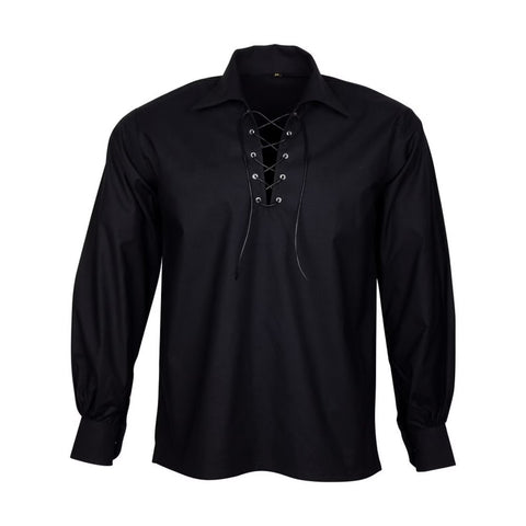 Men's Kilt Shirt with Leather Laces