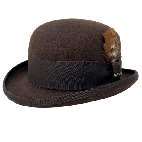 Brown Bowler/Derby Hat