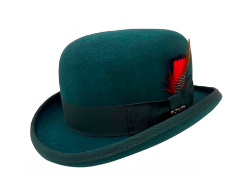 Green Bowler/Derby Hat