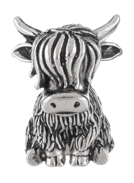 Brave Little Highland Cow Figurines