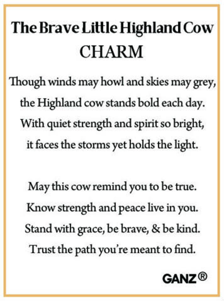 Brave Little Highland Cow Figurines